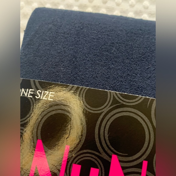 Nu&Nu Legwear Opaque Tights with Spandex. Color: Navy (2 pair) - Picture 3 of 4
